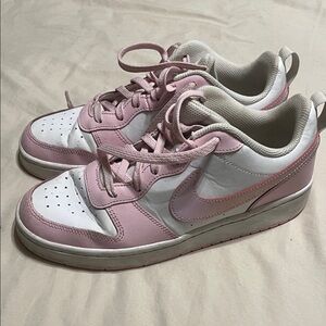 Nike Women's Blush Pink and White Sneakers